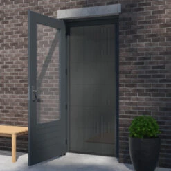 Livn Plisséhordeur Excellent Antraciet 96x242 Cm -InterieurKunst Verkoopwinkel 123 20793