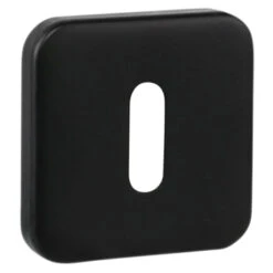 GAMMA Sleutel Rozet Vierkant Zwart (aluminium)