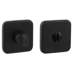 GAMMA Vrij-bezet Rozet Vierkant Zwart (aluminium)