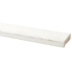 Glaslat Met Neus Hardhout Wit Gegrond 18x45 Mm 270 Cm