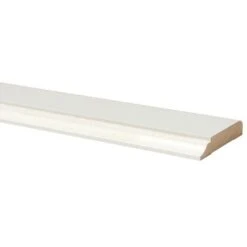 Deurlijst MDF Wit Gegrond 12x68 Mm 240 Cm