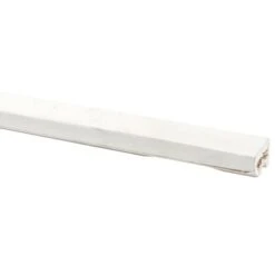 Glaslat Hardhout Wit Gegrond 24x28 Mm 270 Cm