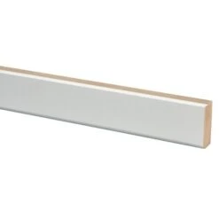 Vensterbanklat Recht MDF Wit Gegrond 18x40 Mm 260 Cm