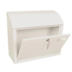 Brievenbus Staal Denian Wit -InterieurKunst Verkoopwinkel 123 20963