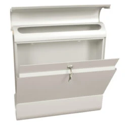 Brievenbus Staal Armilan Wit -InterieurKunst Verkoopwinkel 123 20979