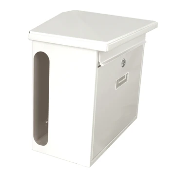 Brievenbus Staal Zamoran Wit 2 Brievenbus Staal Zamoran Wit - Afbeelding 2