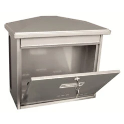 Brievenbus Staal Zamoran Zilver -InterieurKunst Verkoopwinkel 123 21007