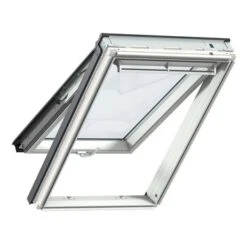 Velux Uitzettuimelvenster HR++ Veiligheidsglas Wit Afgelakt UK04 134x98 Cm
