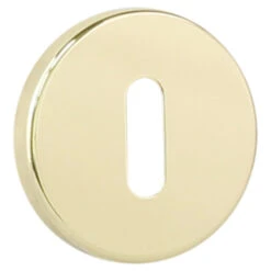 GAMMA Sleutel Rozet Rond Messing Glans