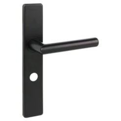 GAMMA Deurkrukset Berlijn Langschild Vrij-bezet 63/8mm Zwart (aluminium)