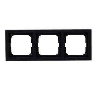 Busch-Jaeger Future Linear Afdekraam 3-voudig Zwart 1 Busch-Jaeger Future Linear Afdekraam 3-voudig Zwart