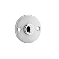 GAMMA Deurbeldrukker Rond Messing Mat Chroom