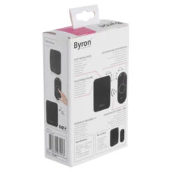 Byron DBY-21131 Draadloze Deurbelset Batterij 100m Zwart -InterieurKunst Verkoopwinkel 123 21332