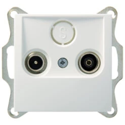 Berker S.1 Stopcontact Coax Wit