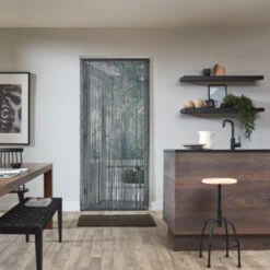 Livn Deurgordijn Cord Zwart/grijs 100x230 Cm -InterieurKunst Verkoopwinkel 123 21659