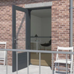 Livn Hordeur Excellent Telescopisch Antrciet 235x105 Cm -InterieurKunst Verkoopwinkel 123 21888