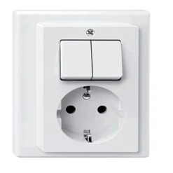 Schneider Electric Merten System-M Contactdoos Met Serieschakelaar Wit