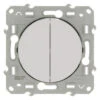 Schneider Electric Odace Wissel-wisselschakelaar Wit