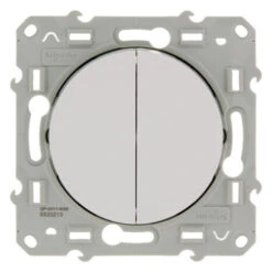 Schneider Electric Odace Wissel-wisselschakelaar Wit