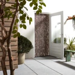 Livn Deurgordijn Chenille Taupe 90x220 Cm -InterieurKunst Verkoopwinkel 123 22007