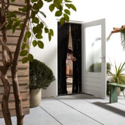 Livn Deurgordijn Chenille Antraciet 90x220 Cm -InterieurKunst Verkoopwinkel 123 22026