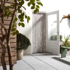 Livn Deurgordijn Chenille Grijs 100x230 Cm -InterieurKunst Verkoopwinkel 123 22034