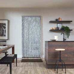 Livn Deurgordijn Chenille Grijs 100x230 Cm -InterieurKunst Verkoopwinkel 123 22037