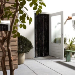 Livn Deurgordijn Chenille Antraciet 100x230 Cm -InterieurKunst Verkoopwinkel 123 22069