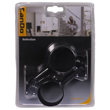 CanDo Leuninghouder Rotterdam Mat Zwart (2 Stuks) 6 CanDo Leuninghouder Rotterdam Mat Zwart (2 Stuks) - Afbeelding 6