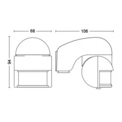 Philips Virginia Bewegingssensor Zwart 6 Philips Virginia Bewegingssensor Zwart -InterieurKunst Verkoopwinkel 123 2233