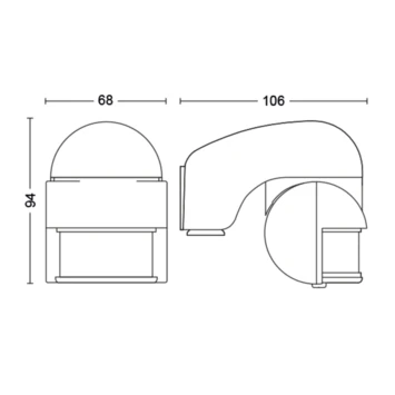 Philips Virginia Bewegingssensor Zwart 3 Philips Virginia Bewegingssensor Zwart - Afbeelding 3