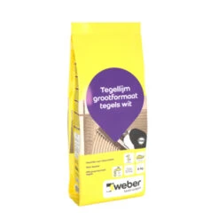 Weber Tegellijm Groot Formaat Wit 4kg