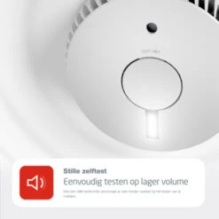 AngelEye Optische Rookmelder Met Noodverlichting En Vervangbare Batterijen (levensduur 10 Jaar) -InterieurKunst Verkoopwinkel 123 2289