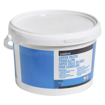 Handson Super Pasta Tegellijm Wit 4kg 1 Handson Super Pasta Tegellijm Wit 4kg