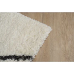 Vloerkleed Pelush Zwart Wit Ruit 160x230 Cm -InterieurKunst Verkoopwinkel 123 23212