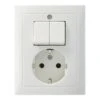Berker S.1 Geaard Stopcontact Met Serieschakelaar Wit