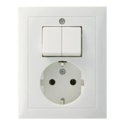 Berker S.1 Geaard Stopcontact Met Serieschakelaar Wit