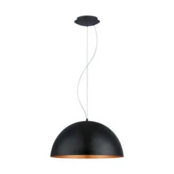 EGLO Hanglamp Gaetano Zwart/koper