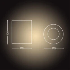 Philips Hue Pillar Opbouwspot 1x5W Zwart Incl. Switch En Bluetooth -InterieurKunst Verkoopwinkel 123 23407