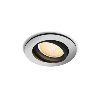 Philips Hue Milliskin Inbouwspot Rond 1x5.5W Aluminium Excl. Switch Incl. Bluetooth 2 Philips Hue Milliskin Inbouwspot Rond 1x5.5W Aluminium Excl. Switch Incl. Bluetooth - Afbeelding 2