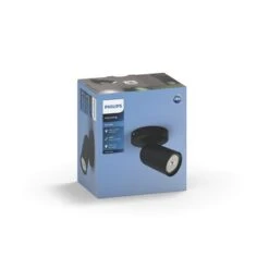 Philips Opbouwspot MyLiving Pongee LED Zwart 5.5W -InterieurKunst Verkoopwinkel 123 23478