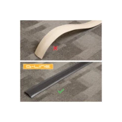 D-line Kabelgoot Halfrond Zwart 60/12 Mm 1.8 Meter -InterieurKunst Verkoopwinkel 123 2356