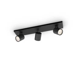 Philips Opbouwspots Runner 3-lichts Zwart -InterieurKunst Verkoopwinkel 123 23577