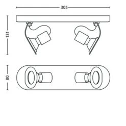 Philips MyLiving Spotbalk Race Aluminium 2-lichts 3 Philips MyLiving Spotbalk Race Aluminium 2-lichts -InterieurKunst Verkoopwinkel 123 23590