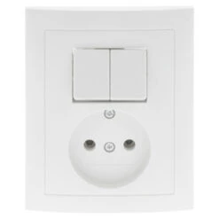 Berker S.1 Stopcontact Met Serieschakelaar Wit -InterieurKunst Verkoopwinkel 123 237