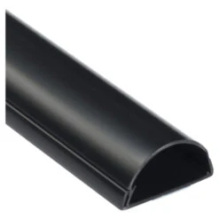 D-line Kabelgoot Halfrond Zwart 50/25 Mm 1 Meter