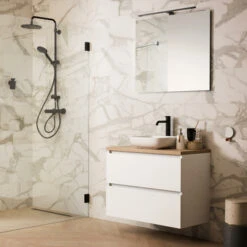 Tiger Spiegelverlichting Ancis Zwart 60cm -InterieurKunst Verkoopwinkel 123 23837