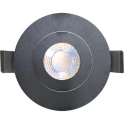 GAMMA LED Integrated Inbouwspot 1x 5W Richtbaar Zwart Ø 85mm