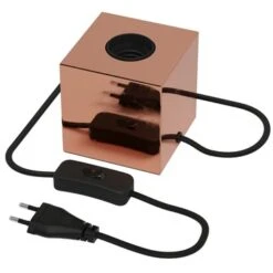 Calex E27 Tafellamp-voet Met Schakelaar Max.1x40W 1,8M Snoer, Koper