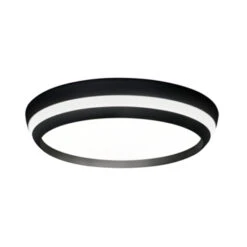 Lutec Connect Slimme Plafondlamp Cepa Zwart Ø35cm 24W